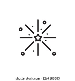 New Year outline icon