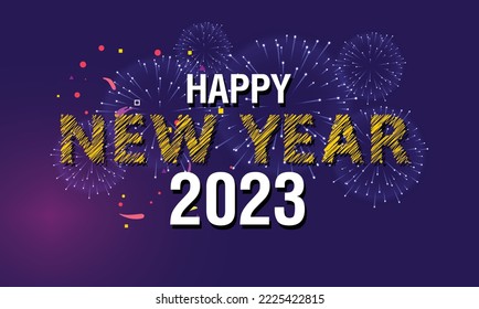 New Year Party Banners 2023. Happy new year 2023. social media banners  