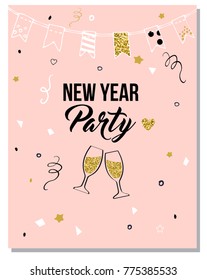 New Year Party card