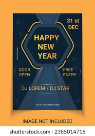 new year party celebration background design template