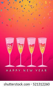 new year party congratulating