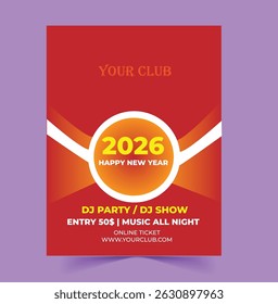 new year party flyer design