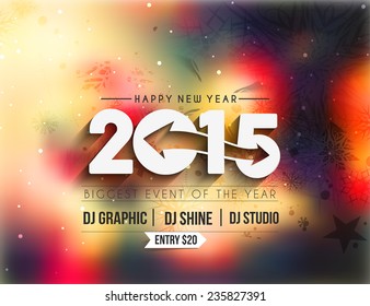 New Year Party Flyer & Poster Template Design 