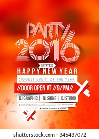 New Year Party Flyer & Poster Template Design