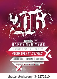 New Year Party Flyer & Poster Template Design