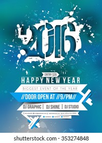 New Year Party Flyer & Poster Template Design