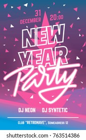 New Year Party Flyer/Poster template.