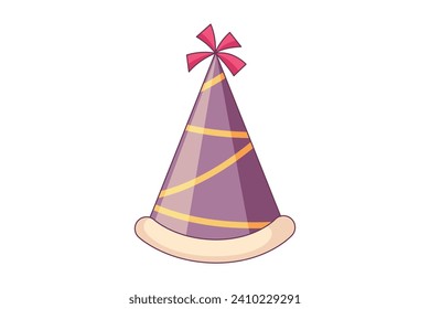 New Year Party Hat Sticker Design