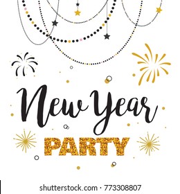 new year party invitation template