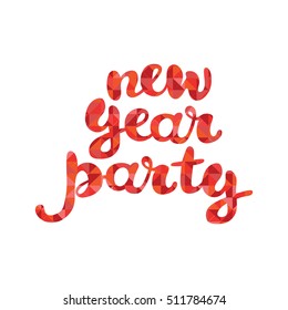 New Year Party. Isolated vector object on white background.