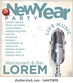 New Year party poster