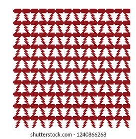 New Year Pattern. Christmas pattern Red background