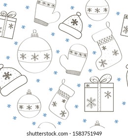 New Year pattern. Cristmas art