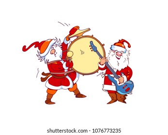 New year performance with musicians
