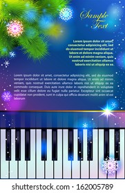 New Year Piano. You can use elements separately. EPS 10.