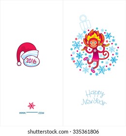 New Year postcard