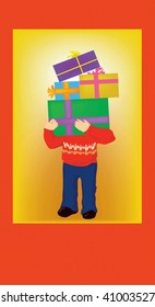 New Year postcard