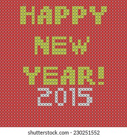 New year postcard or callendar background, 2015