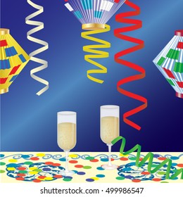 New Year Postcard can be used as a New Year and Christmas postcard, wallpaper for your site and other