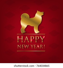 New Year Postcard, Vector Illustration