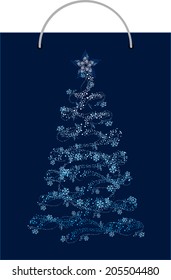New Year postccard - Vector template of postcard