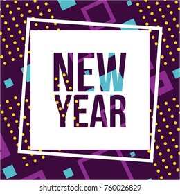 new year poster lettering creativity greeting design
