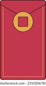 New Year Red Envelope Illustration Graphic Element Art Card