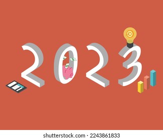 new year resolution for 2023 to plan and goal for saving money