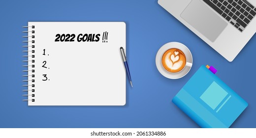 New Year Resolution goal list. business plan for new year.