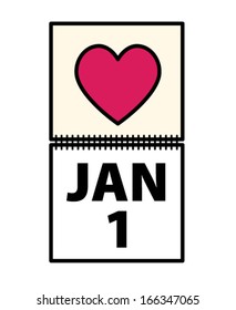 New year resolution - more love. Find love. Find a partner. Get married. Find a soul mate. Start a relationship. 