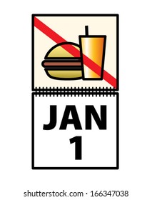 New year resolution - quit junk food. Quit fast food. Eat sensibly.