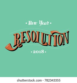 New Year Resolution Sign