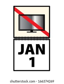 New Year Resolution - Stop Watching Television. No TV. Quit TV.