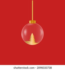 new year round toy. vector illustration