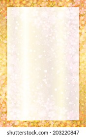 New Year s card cherry background