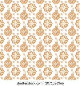 new Year s pattern of gingerbread figures