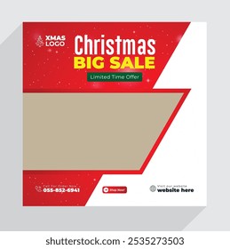 a new year ' s sale poster for Christmas is displayed.
