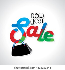 new year sale concept vector 