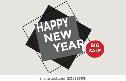 new year sale icon, discount offer for new year sale.