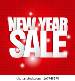 New Year Sale Paper Folding Design 