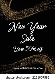 New Year Sale Discount Concept