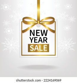 new year sale price tag template