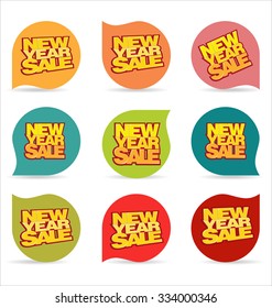 New Year sale price tag