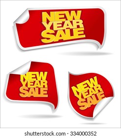New Year sale price tag