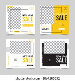 new year sale social media design
