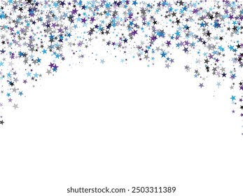New Year Scattered Christmas Vector illustration. Shiny Holiday Light Effect. Vector Illustration.