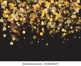 New Year Scattered Christmas Vector illustration. Shiny Holiday Light Effect. Vector Illustration.
