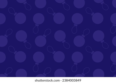 Año Nuevo patrón azul sin fisuras con bolas de Navidad. Patrón de vectores para textiles, papel de envoltura, papel pintado, fondos y tarjetas.