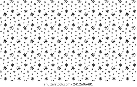 New Year seamless pattern snowflakes line illustration. Vector icons of winter holidays, and cold season snowfall. patterns seamless patterns, floral seamless patterns