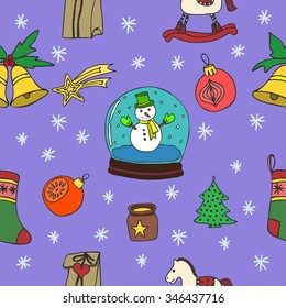 New Year seamless pattern.Happy New.Happy winter holidays.Merry Christmas. Hand Drawn Doodles illustration.EPS8,pattern background,pattern vector,pattern seamless,Christmas pattern,hand drawn pattern